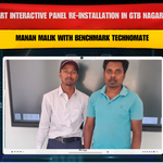 Smart Interactive Panel Re-Installation in GTB Nagar Delhi for Manan Malik with Benchmark Technomate