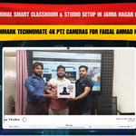 Professional Smart Classroom & Studio Setup in Jamia Nagar New Delhi with Benchmark Technomate 4K PTZ Cameras for Faisal Ahmad Neyazi