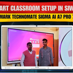 Smart Classroom Setup in Siwan | Benchmark Technomate Sigma AI A7 Pro 75 Inch