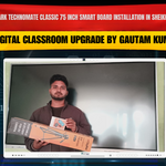 Benchmark Technomate Classic 75 Inch Smart Board Installation in Sheikhpura Bihar | Digital Classroom Upgrade by Gautam Kumar