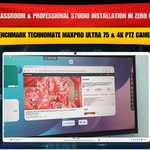 Smart Classroom Installation in Patna with Benchmark Technomate MaxPro Ultra 75