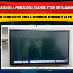 Smart Classroom & Professional Teaching Studio Installation in Nagpur with Maxhub E3 Interactive Panel & Benchmark Technomate 4K PTZ Camera