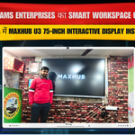 Kisu Pams Enterprises का Smart Workspace Upgrade – Saharsa में Maxhub U3 75-Inch Interactive Display Installation