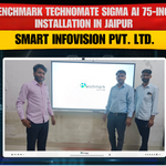 Benchmark Technomate Sigma AI 75-inch Installation in Jaipur | Smart Infovision Pvt. Ltd.