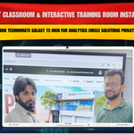 Smart Classroom & Interactive Training Room Installation with Benchmark Technomate Galaxy 75 Inch for Analytics Circle Solutions Private Limited
