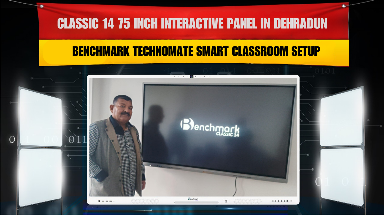Classic 14 75 Inch Interactive Panel in Dehradun | Benchmark Technomate Smart Classroom Setup