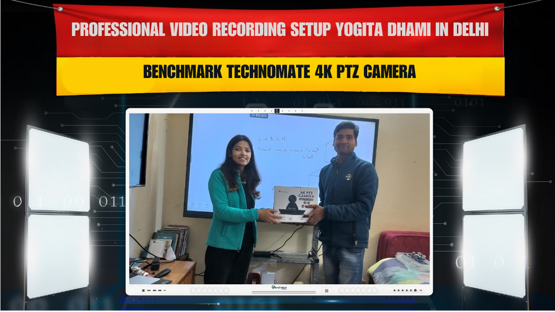 Professional Video Recording Setup Yogita Dhami in Delhi | Benchmark Technomate 4K PTZ Camera