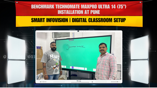 Benchmark Technomate MaxPro Ultra 14 (75”) Installation at Pune – Smart Infovision | Digital Classroom Setup