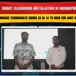 Smart Classroom Installation in Madhapur with Benchmark Technomate Sigma ZX AI 14 75 Inch for Amit Kumar
