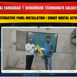 MD Niyaz Faridabad में Benchmark Technomate Galaxy 14 (65”) Interactive Panel Installation | Smart Digital Setup