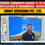 Benchmark Technomate Classic 14 (75-inch) Installation in Gandhinagar, Gujarat | Smart Infovision Pvt. Ltd.