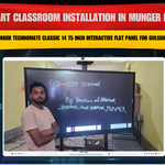 Smart Classroom Installation in Munger Bihar with Benchmark Technomate Classic 14 75 Inch Interactive Flat Panel for Gulshan Kumar