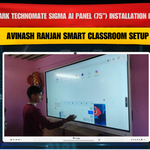 Benchmark Technomate Sigma AI Panel (75”) Installation in Nawada Bihar | Avinash Ranjan Smart Classroom Setup