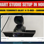 Smart Studio Setup in Noida | Benchmark Technomate Galaxy 14 75-Inch – Sandook Design