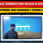 Benchmark Technomate Panel Installed in West Bengal – Transforming Sanu Swarnakar’s Teaching Studio