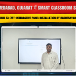 Ahmedabad, Gujarat में Smart Classroom Setup | MAXHUB E3 (75") Interactive Panel Installation by Radheshyam Teli