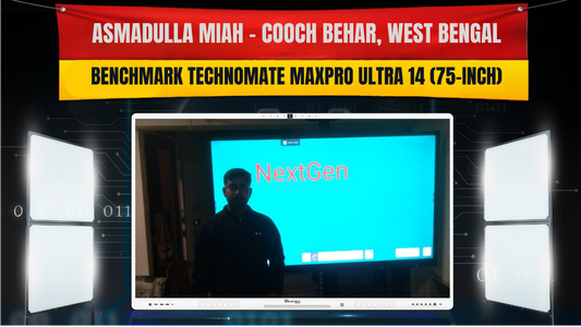 Asmadulla Miah Installed Benchmark Technomate MaxPro Ultra 14 75-Inch in Cooch Behar