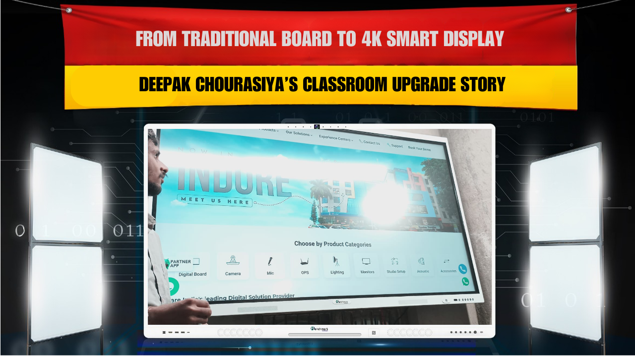 From Traditional Board to 4K Smart Display – Deepak Chourasiya’s Classroom Upgrade Story