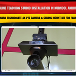 Smart Online Teaching Studio Installation in Kurnool Andhra Pradesh with Benchmark Technomate 4K PTZ Camera & Ceiling Mount Kit for Fakhruddin