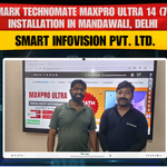 Benchmark Technomate MaxPro Ultra 14 (75-inch) Installation in Mandawali, Delhi | Smart Infovision Pvt. Ltd.