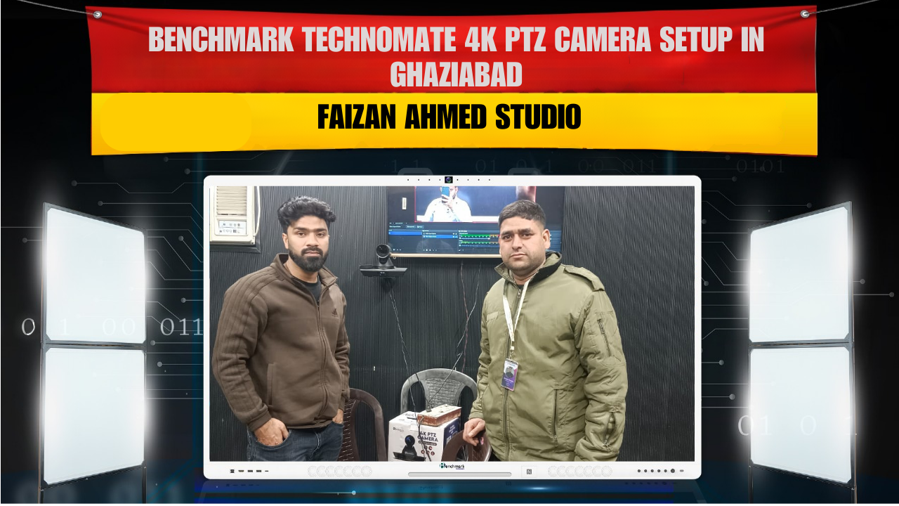 Benchmark Technomate 4K PTZ Camera Setup in Ghaziabad | Faizan Ahmed Studio