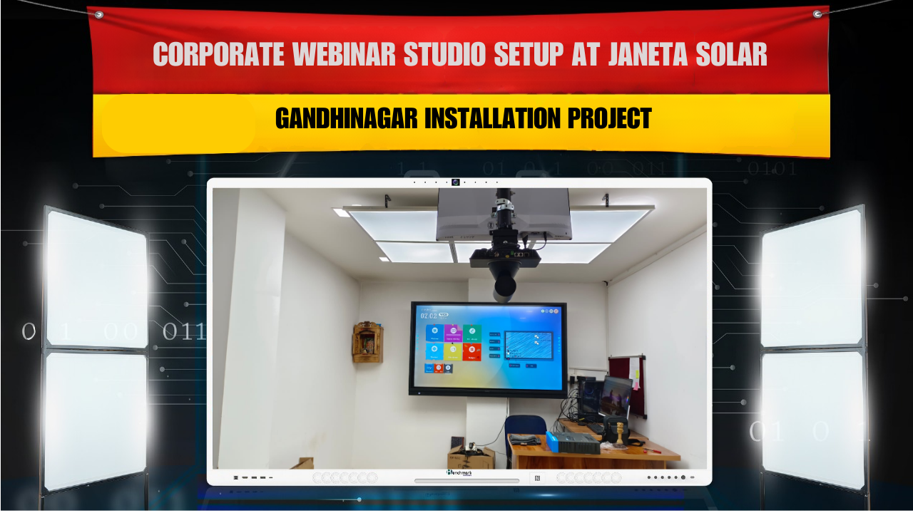 Corporate Webinar Studio Setup at Janeta Solar | Gandhinagar Installat ...