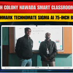 Adarsh Colony Nawada में Benchmark Technomate Sigma AI 75-Inch Digital Board Installation | Smart Classroom Case Study