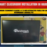 Smart Classroom Installation in Hardoi with Benchmark Technomate Classic 14
