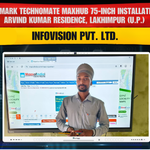 Benchmark Technomate Maxhub 75-inch Installation at Arvind Kumar Residence, Lakhimpur (U.P.) | Smart Infovision Pvt. Ltd.