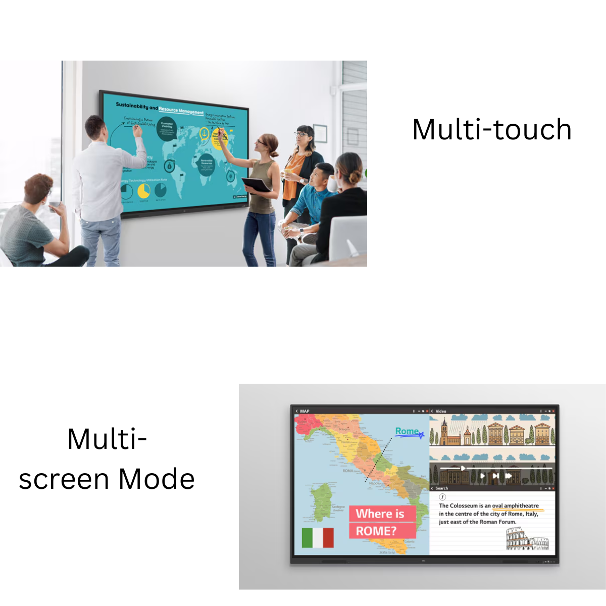 LG CreateBoard Interactive Flat Panel | Digital Board for Online Teaching