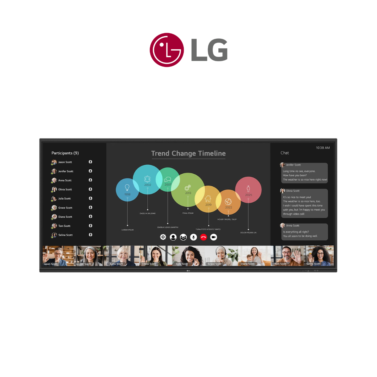 LG CreateBoard Interactive Flat Panel | 21:9 Widescreen | Digital Board for Teachers