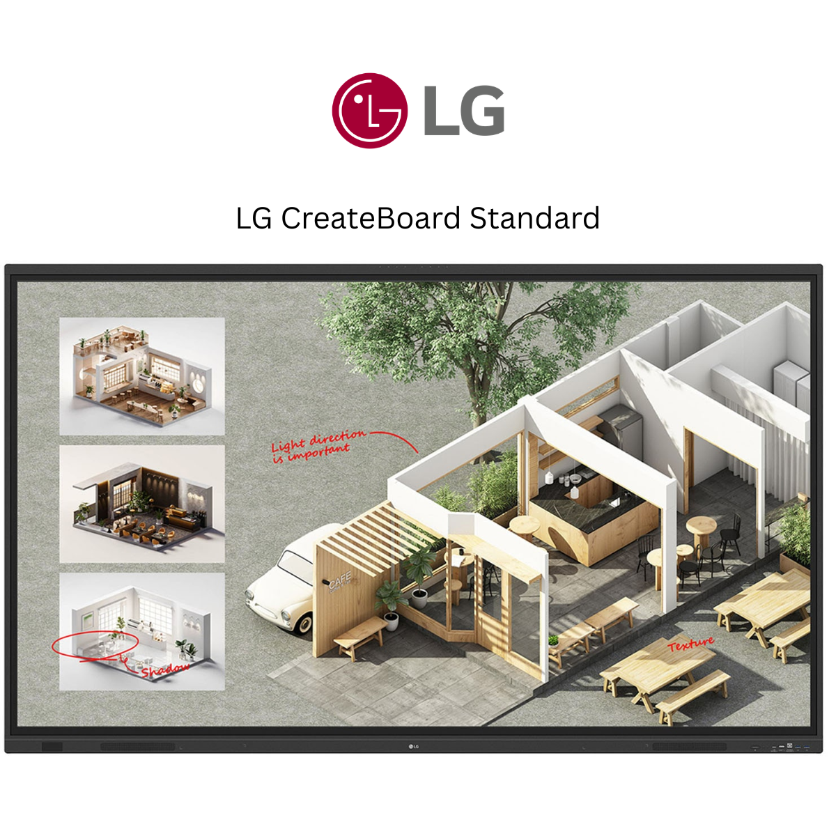 LG CreateBoard Standard 86TR3DQ-I – 86 Inch 4K Interactive Flat Panel