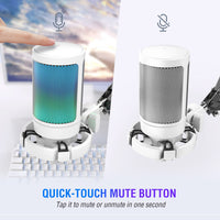 FIFINE Ampligame A6T Gaming USB Microphone (White) - Professional Sound and Stunning RGB