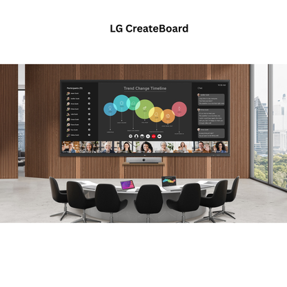 LG CreateBoard Interactive Flat Panel | 21:9 Widescreen | Digital Board for Teachers
