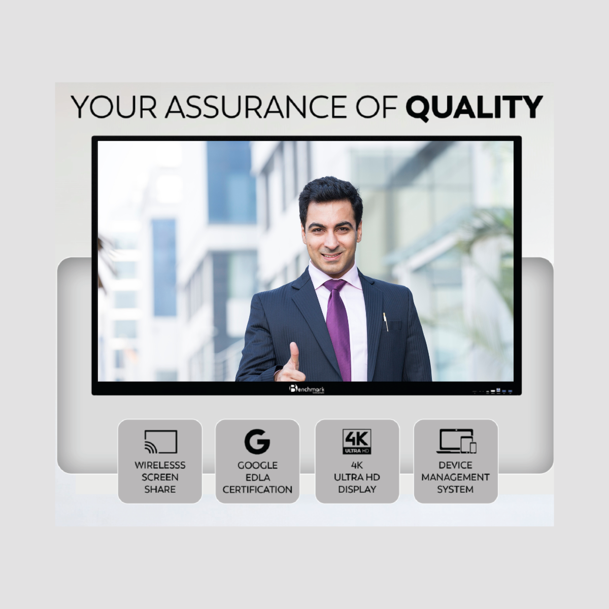Benchmark Alpha 14 Interactive Flat Panel | Smart Board for Online Teaching