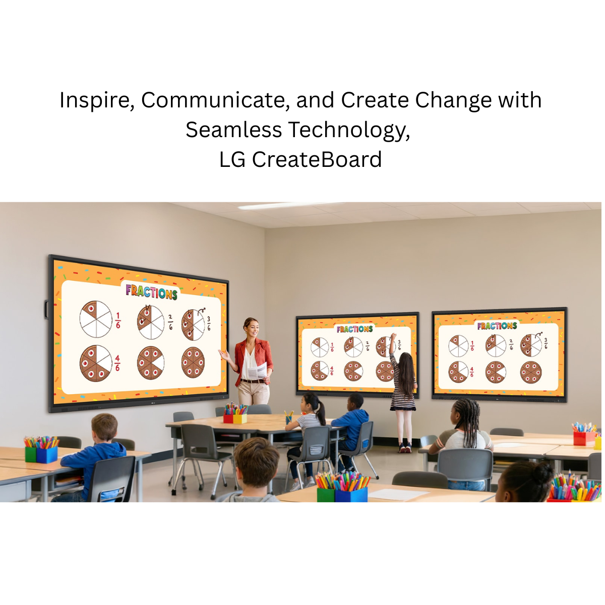 LG CreateBoard Interactive Flat Panel | Digital Board for Online Teaching