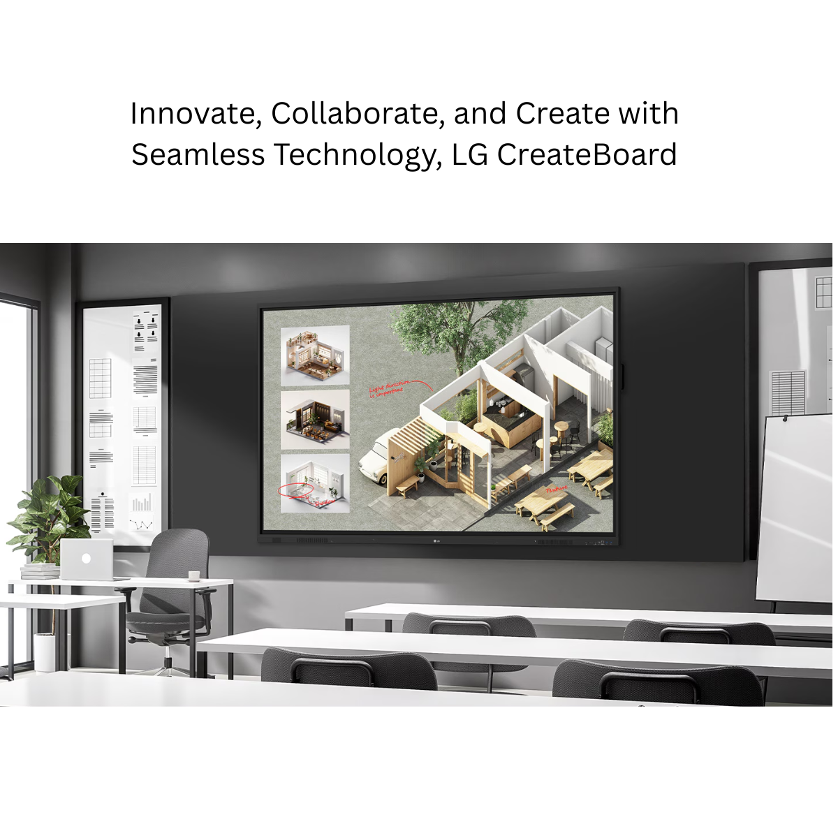 LG CreateBoard Standard 86TR3DQ-I – 86 Inch 4K Interactive Flat Panel