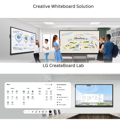 LG CreateBoard Interactive Flat Panel | Digital Board for Online Teaching