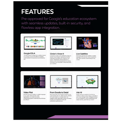 Benchmark Alpha 14 Interactive Flat Panel | Smart Board for Online Teaching