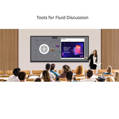 LG CreateBoard Interactive Flat Panel | 21:9 Widescreen | Digital Board for Teachers