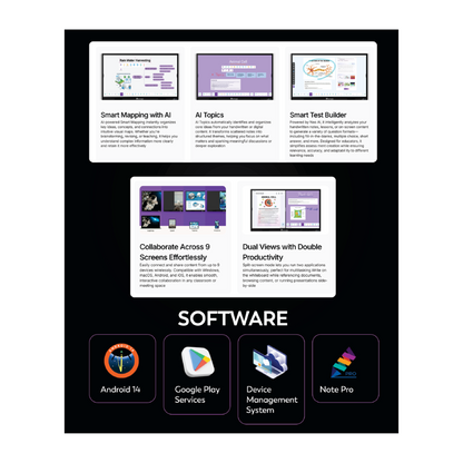 Benchmark Alpha 14 Interactive Flat Panel | Smart Board for Online Teaching