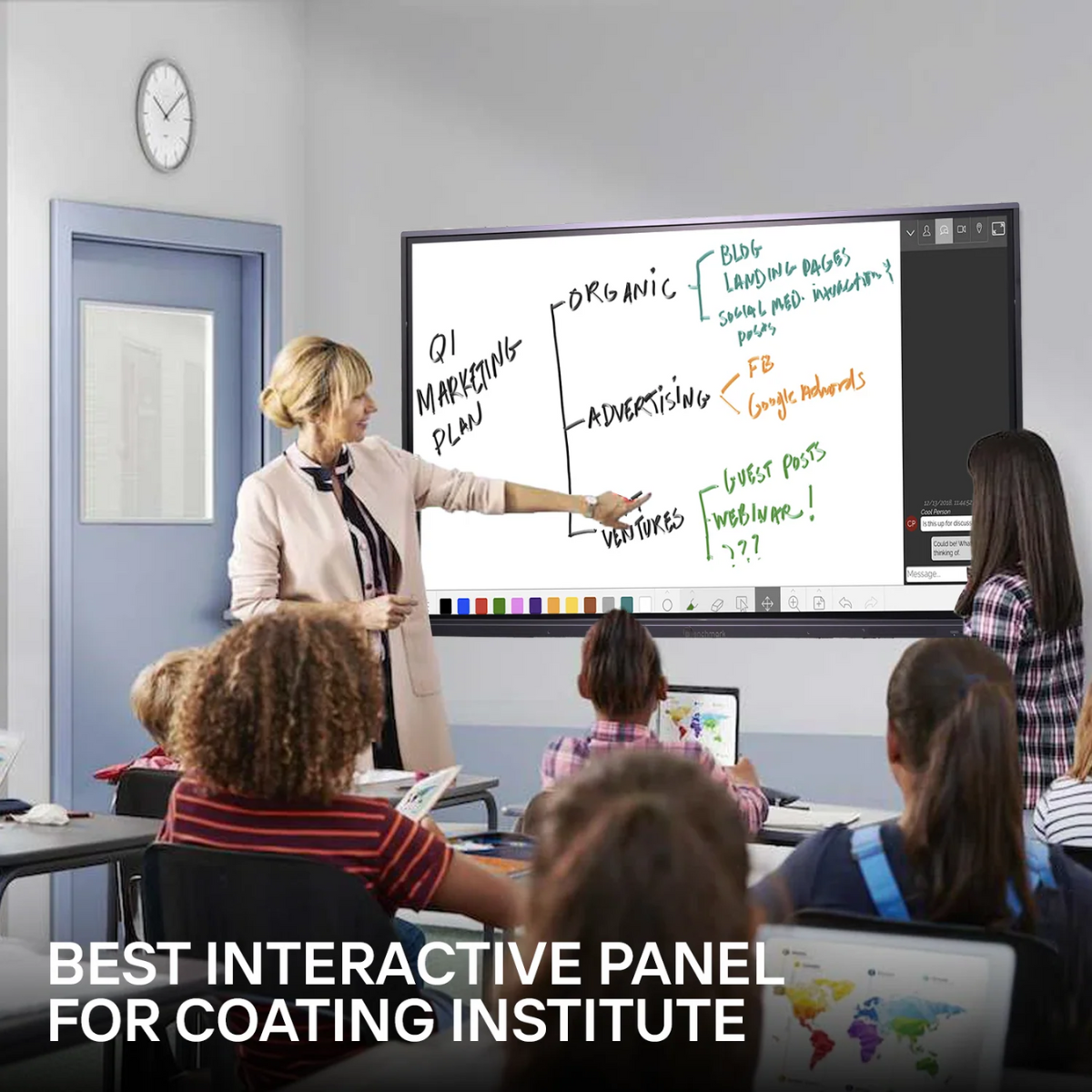 Benchmark Maxpro 14 Interactive Flat Panel | Best digital board for online teaching | India's Best Seller Digital Board