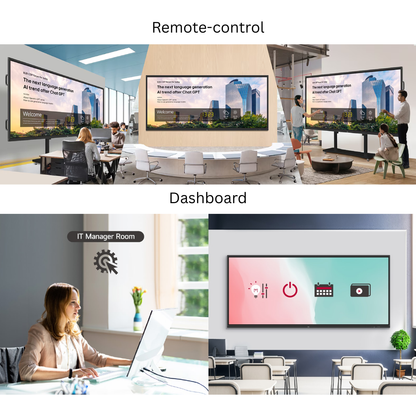 LG CreateBoard Interactive Flat Panel | 21:9 Widescreen | Digital Board for Teachers
