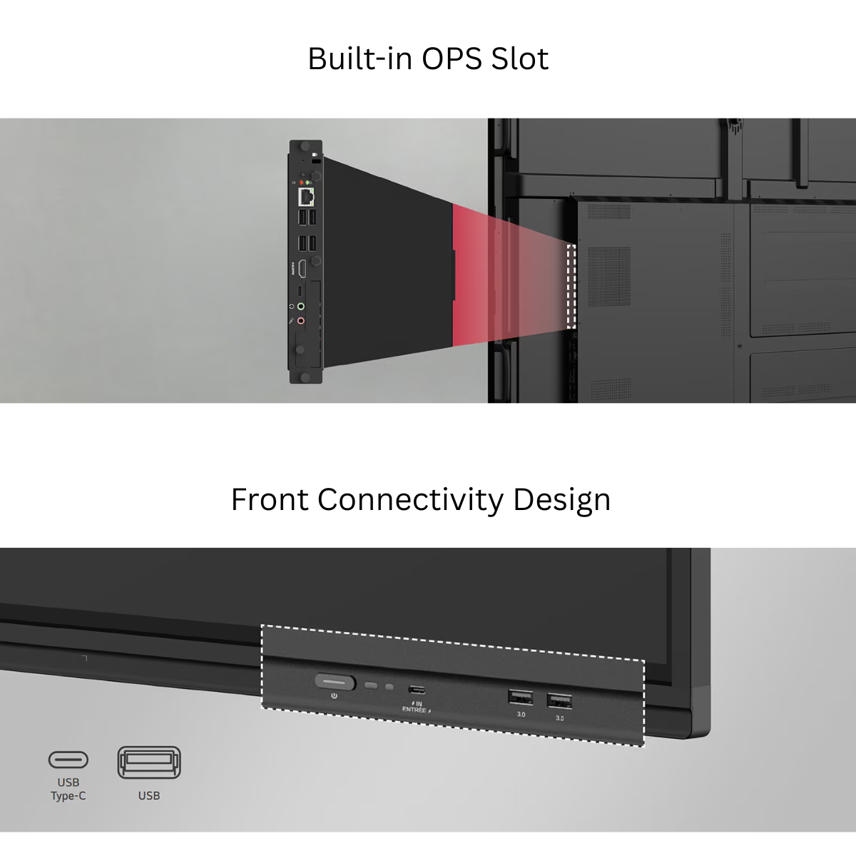 LG CreateBoard Interactive Flat Panel | 21:9 Widescreen | Digital Board for Teachers