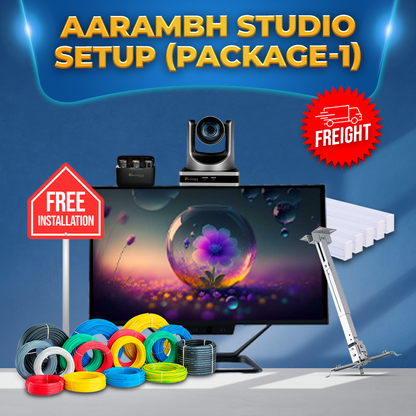 Aarambh Studio Setup Package - Solution 1 | Specifically Recommended for Beginners | Live Class Studio Setup | Recording Studio Setup