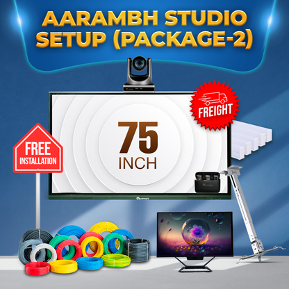 Aarambh Studio Setup Package - Solution 2 | Studio Setup for Youtubers | Best Studio Setup for Youtubers | YouTube Setup for Beginners