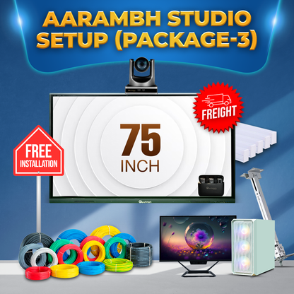 Aarambh Studio Setup Package - Solution 3 | Best studio setup for creators | Professional Studio Setup | Studio Setup for Creators