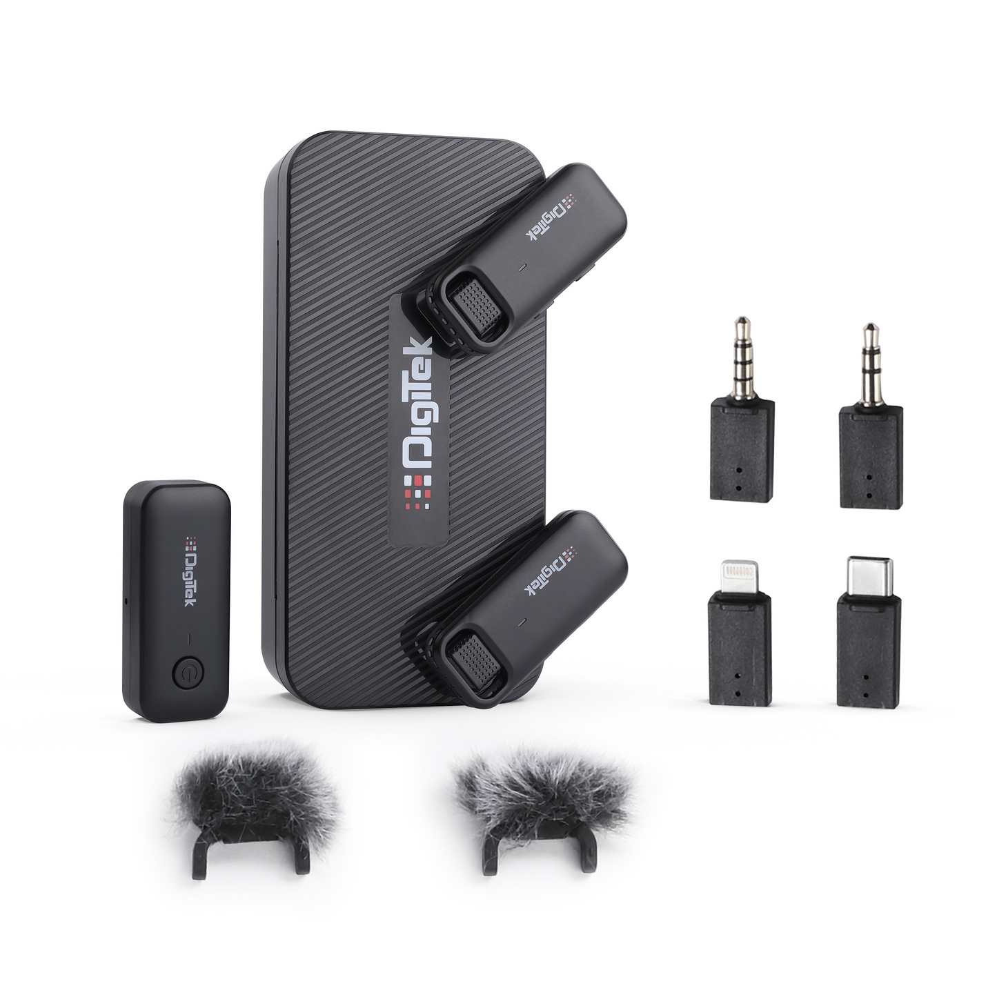 Digitek DWM-106 Wireless Microphone System | 80M Range, Noise Cancellation & 360° Sound Capture