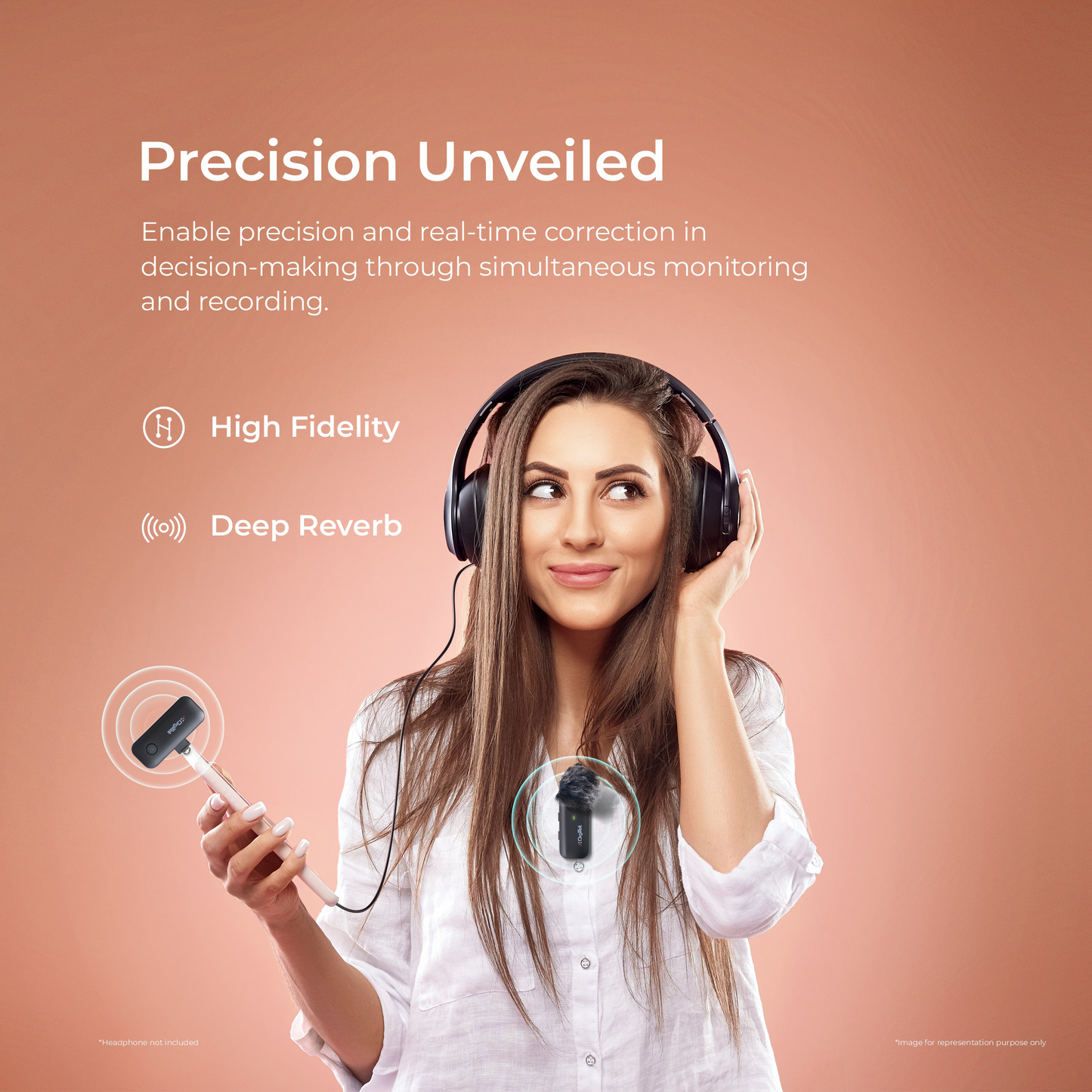 Digitek DWM-106 Wireless Microphone System | 80M Range, Noise Cancellation & 360° Sound Capture