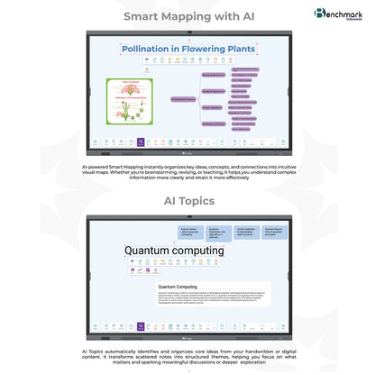 Benchmark Technomate Millenium Interactive Flat Panel | AI Smart Board India